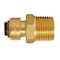 Apollo 1/4 in. (3/8 in. O.D.) Brass Push-To-Connect x 1/2 in. Male Pipe Thread Reducing Adapter FSBMA1412 - alternate 7